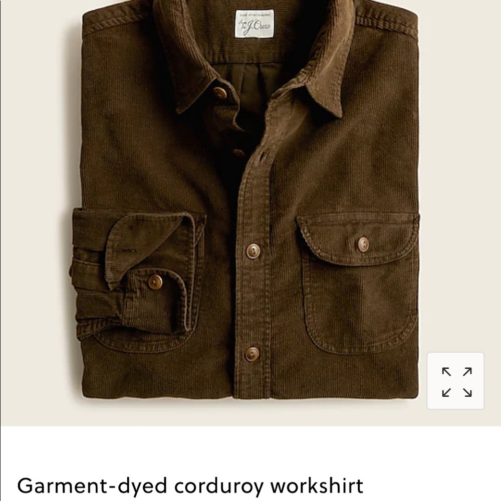 * J CREW * NWOT * Workman’s corduroy shirt